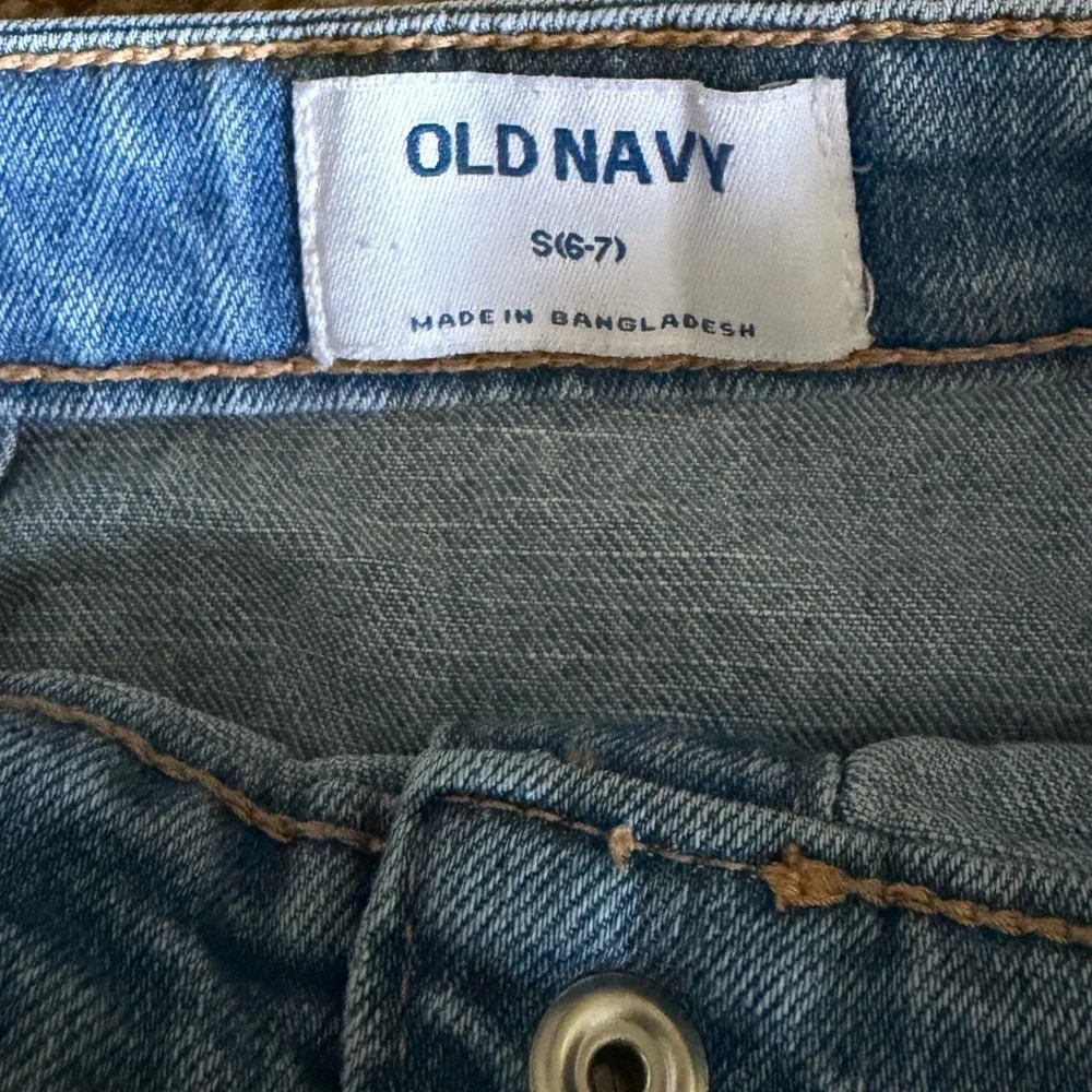 Old Navy Girls Jean Denim Button Front Mini Skirt S 6-7